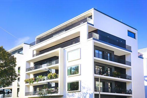 Modernes Wohngebäude in Deutschland